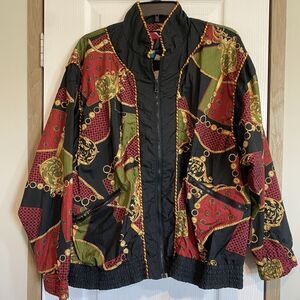 Razzle Vntg Wind Breaker Jacket 80s Streetwear Trap Womens L Flaws In Lining